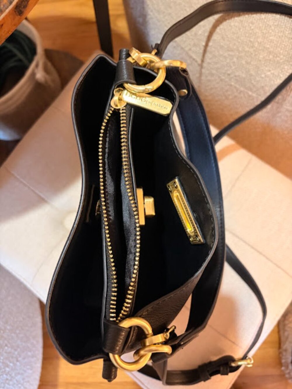 BCBG Black Crossbody/Top Handle Bag (Small) - Picture 2 of 3